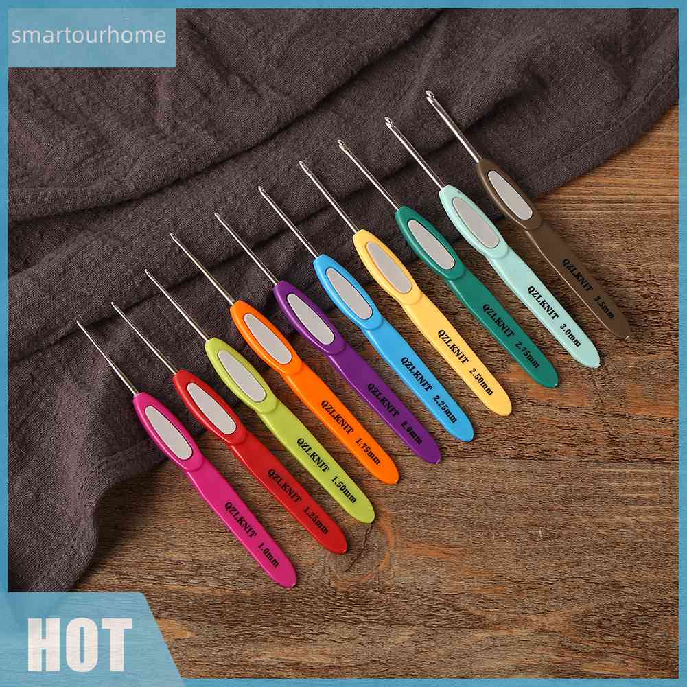 Bộ 10 Kim Móc Len 1.0mm-3.5mm Mới