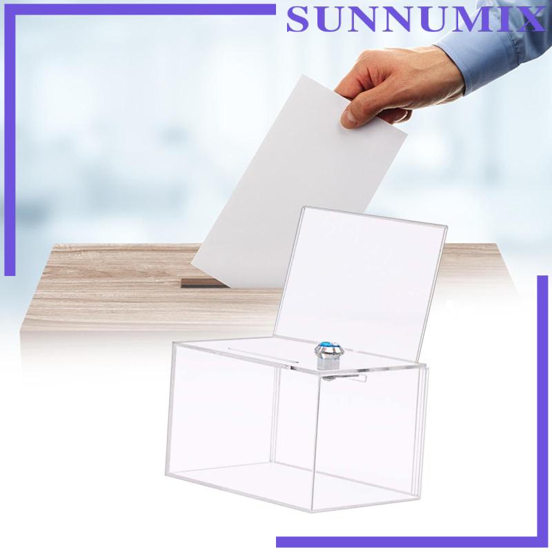 Hộp Sưu Tập Nhận Thức Bằng Acrylic Trong Suốt Có Khóa