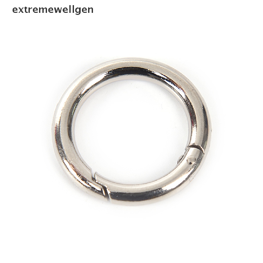 Bộ 5 Móc Khóa Tròn Bằng Kim Loại 35mm LLF