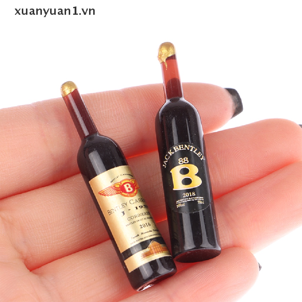 Set 10 Ly Rượu Mini Tỉ Lệ 1: 12 Dùng Để Trang Trí Nhà Búp Bê