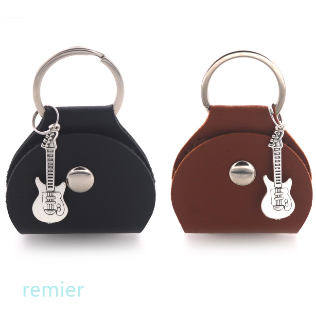 Túi Da Đựng Miếng Gảy Đàn Guitar Có Móc Khóa