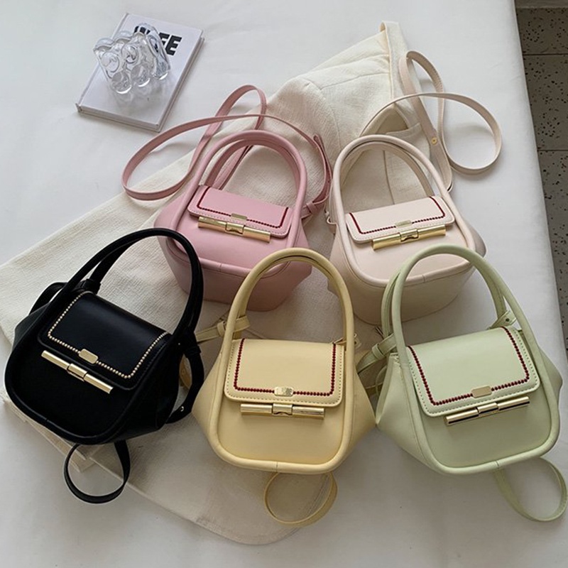 IELGY Túi Đeo Vai Hình Vuông Ghép Màu Thời Trang Chất Lượng Cao Cho Nữ