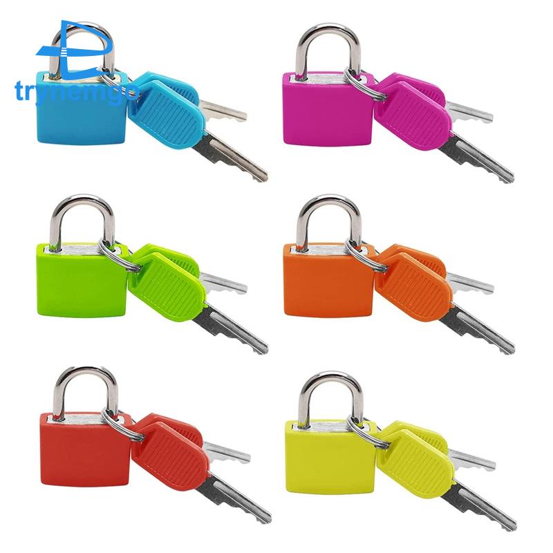 Set 6 Ổ Khóa Hành Lý Nhỏ Bằng Kim Loại Đa Ứng Dụng