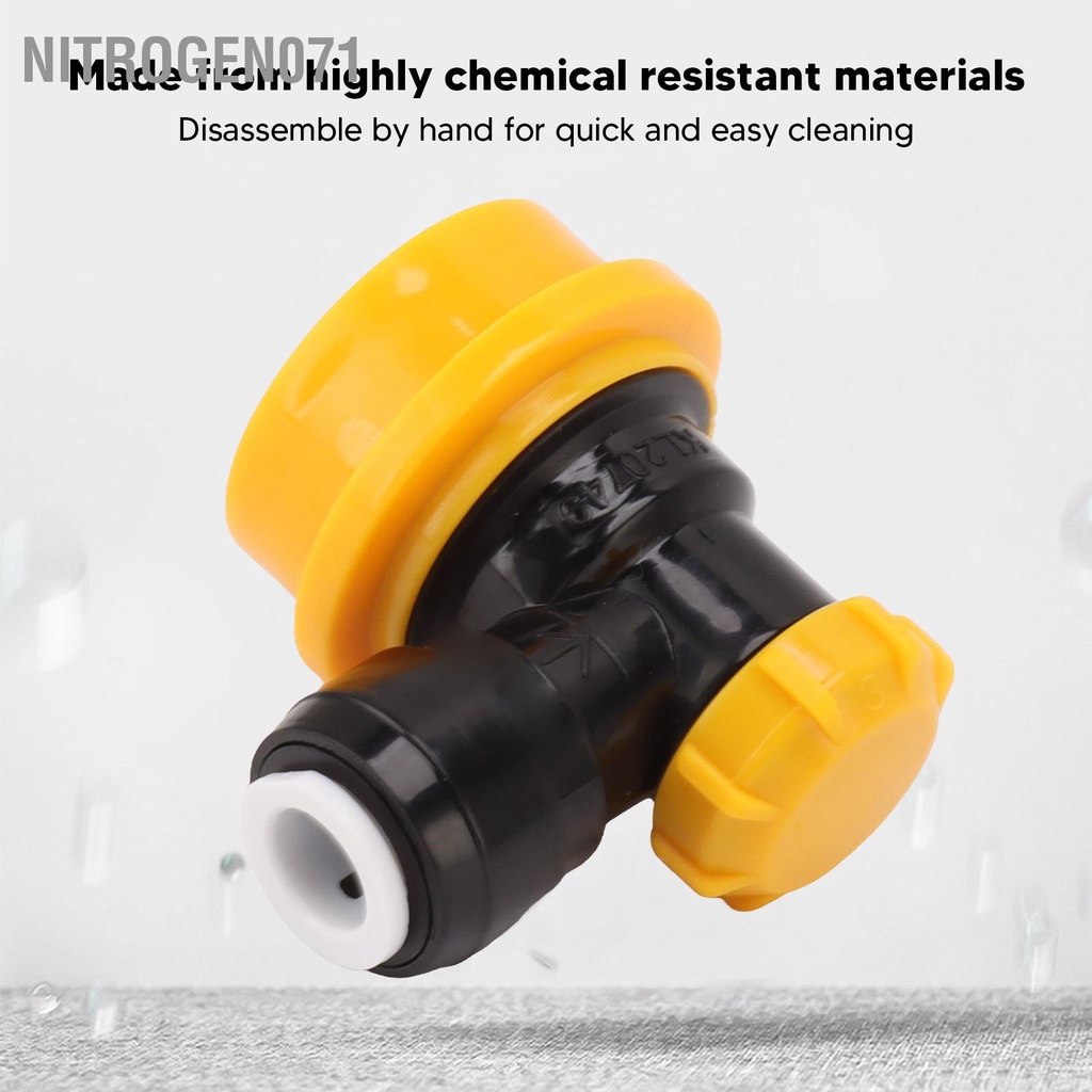 Nitrogen071 5/16 Inch Double Chặt đẩy vào Bộ kết nối nhanh chuyển đổi kép Đẩy Lắp khóa bóng Ngắt