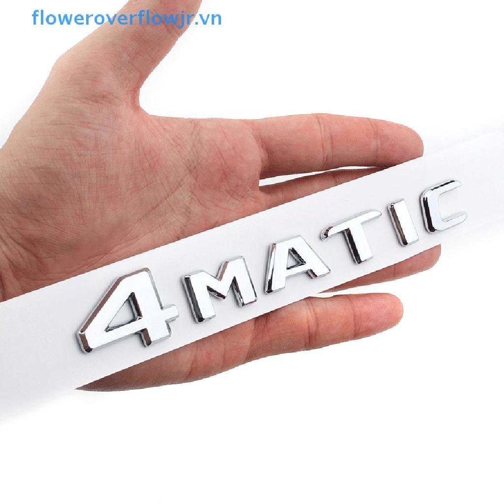 1 Bộ Miếng Dán 3D Bằng ABS In Logo Chữ Độc Đáo Trang Trí Đuôi Xe Hơi 4MATIC