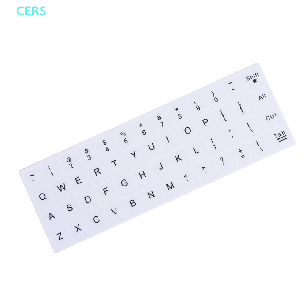 Miếng Dán Thay Thế Bàn Phím Chữ Tiếng Anh Màu Trắng Đen Cho PC Laptop RS
