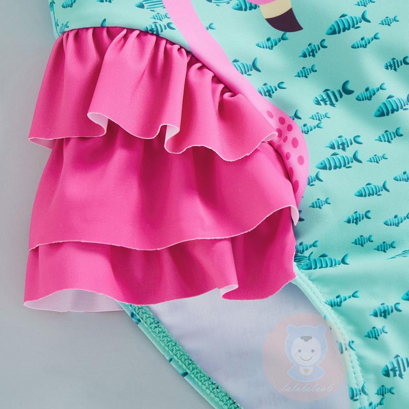 Bộ Đồ Bơi Liền Thân Sát Nách In Họa Tiết Chim Hồng Hạc / Cá Tính Thời Trang Mùa Hè Cho Bé