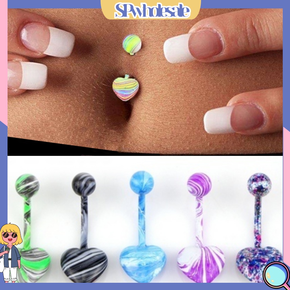 <SPwholesale> Set 5 / 10 Khuyên RốN NhiềU MàU SắC