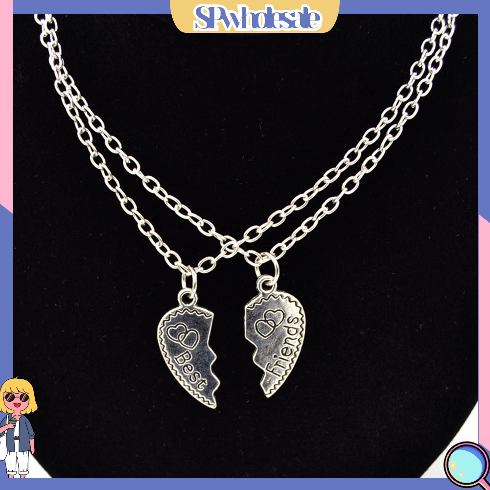 <SPwholesale> Bộ 2 Vòng cổ Mặt Hình Trái Tim Thời Trang Cho Cặp Đôi