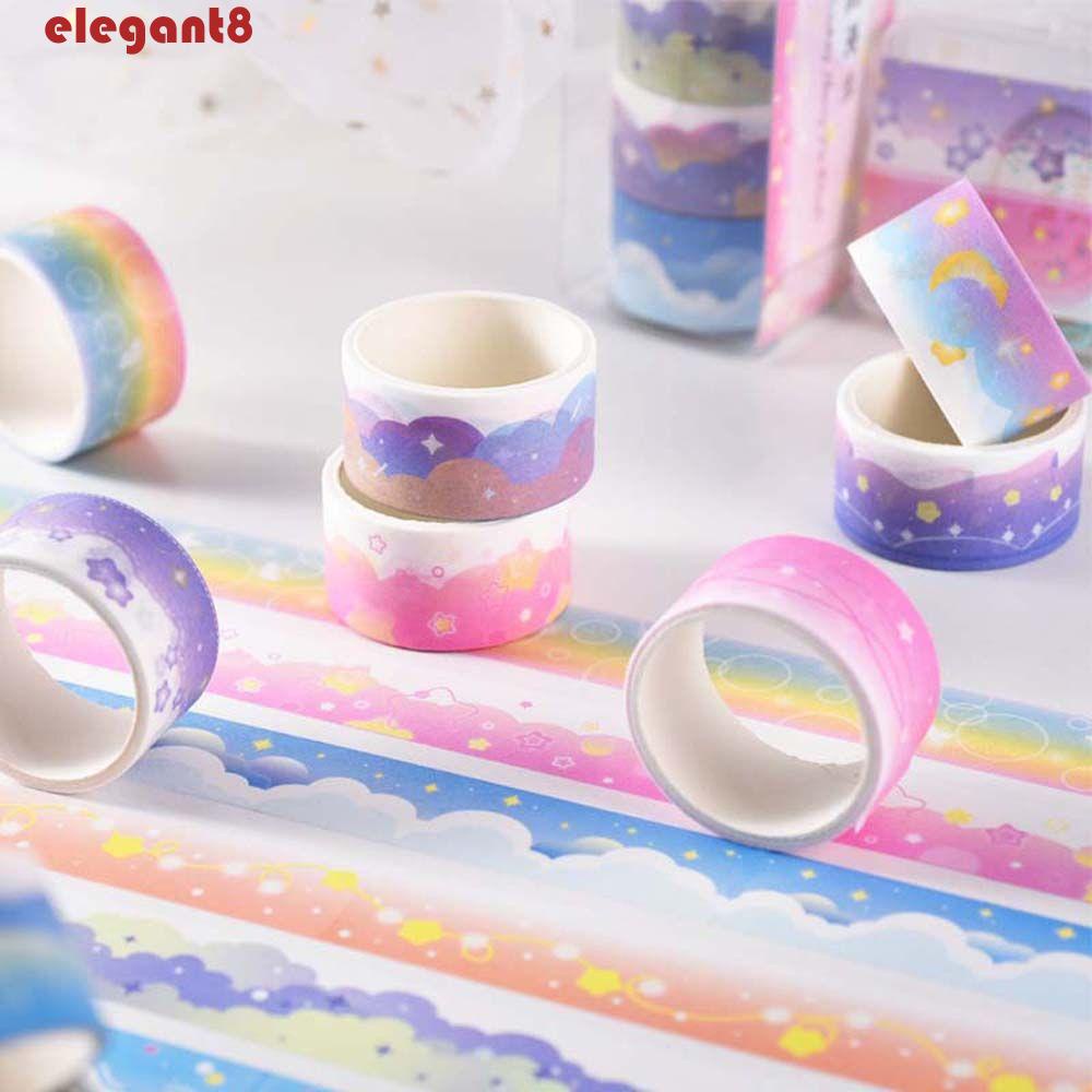 Băng Keo Dán Viền Sổ Nhật Ký Họa Tiết Ngôi Sao Thanh Lịch