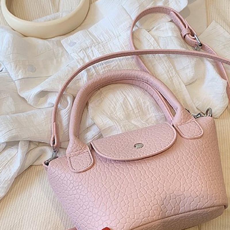 Túi Đeo Vai mini Màu Sắc Ngọt Ngào Phong Cách retro Cho Nữ