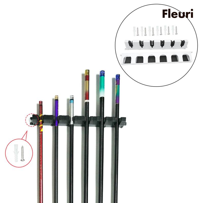 Giá Đỡ Cần Câu Cá 6 Ngăn Bằng EVA Bền Treo Tường Trong Nhà