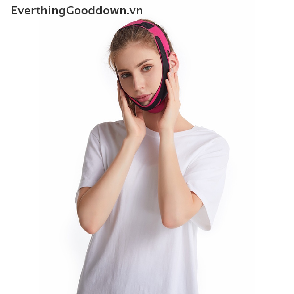 Everthinggood Đai Mát Xa Nâng Cơ Mặt Co Giãn Tạo Cằm Chữ V