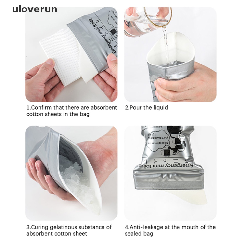 Túi Đi Vệ Sinh Khẩn Cấp 700ml Sử Dụng Một Lần Tiện Lợi