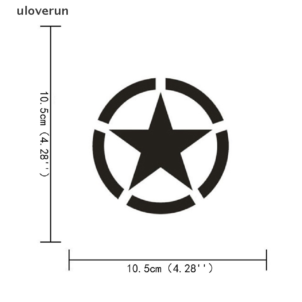 Đề Can Hình Ngôi Sao Năm Cánh Phản Quang Trang Trí Xe Hơi