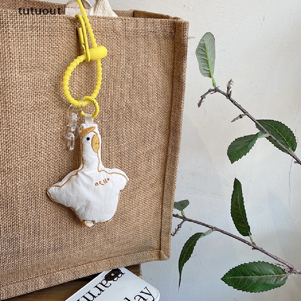 Móc Khóa Hình Vịt Nhồi Bông Đáng Yêu