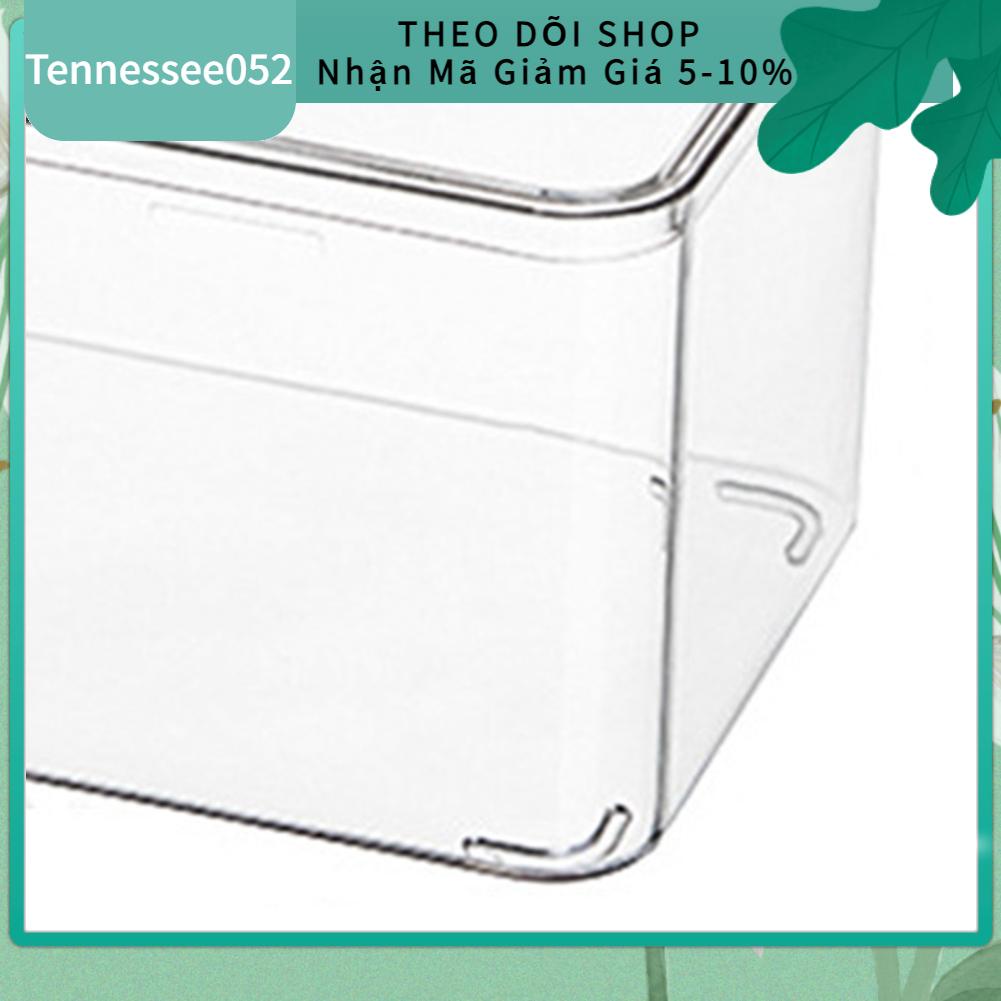 Tennessee052 Hộp đựng khăn giấy tự làm Mở hộp ăn trong suốt mở rộng với vải cho nhà hàng văn phòng