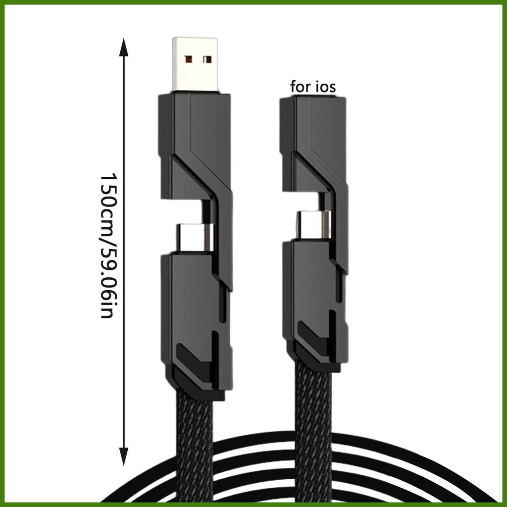 Dây Cáp Sạc Nhanh 100W 4 Trong 1 Type-C PD Cho Điện Thoại Di Động / Máy Tính Xách Tay / rdavn rdavn