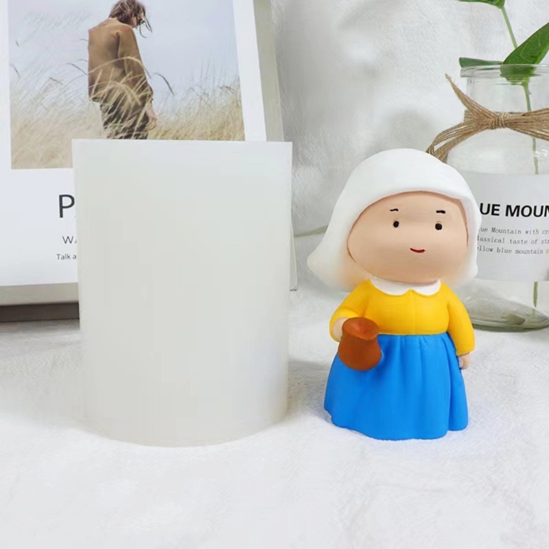 Khuôn Silicon Làm Xà Phòng Hình Nhân Vật Hoạt Hình Mojito