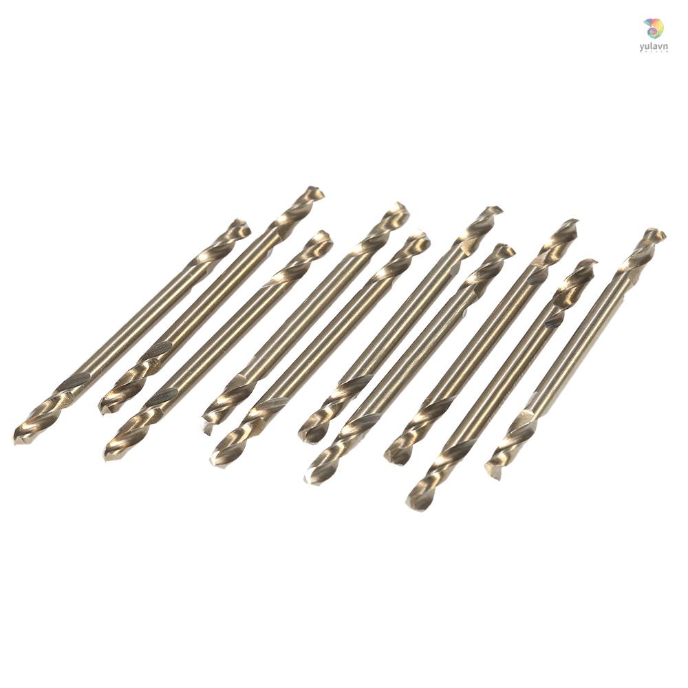 Bộ 10 Mũi Khoan Hai Đầu HSS-Co M35 Kích Thước 1 / 8 &quot;