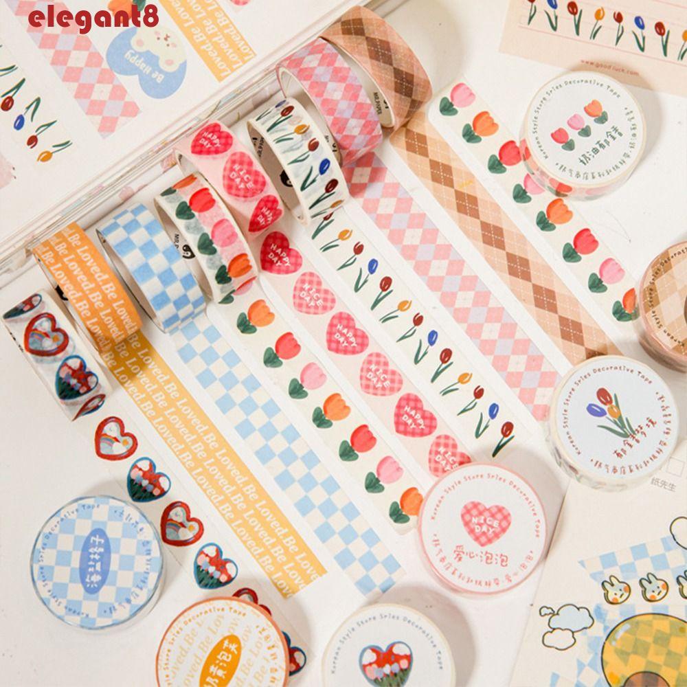 Miếng Dán PET Họa Tiết Trái Tim Dễ Thương Dùng Trang Trí Sổ Tay DIY