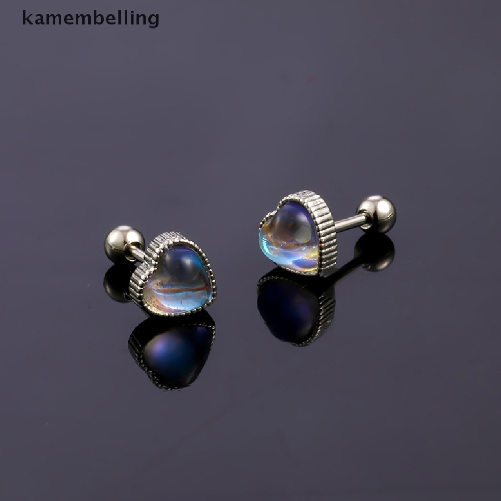 1 Đôi Khuyên Tai Hình Trái Tim Thời Trang Cho Nữ