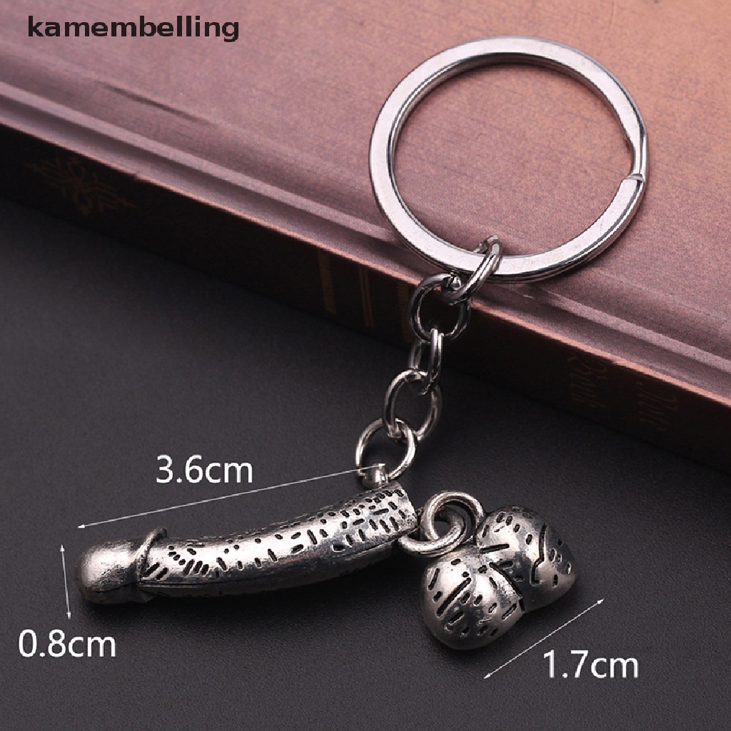 Kamembelling Móc Khóa Xe Hơi / Túi Xách Hình Bộ Xương Màu Bạc Gợi Cảm Thời Trang Cho Nam EN