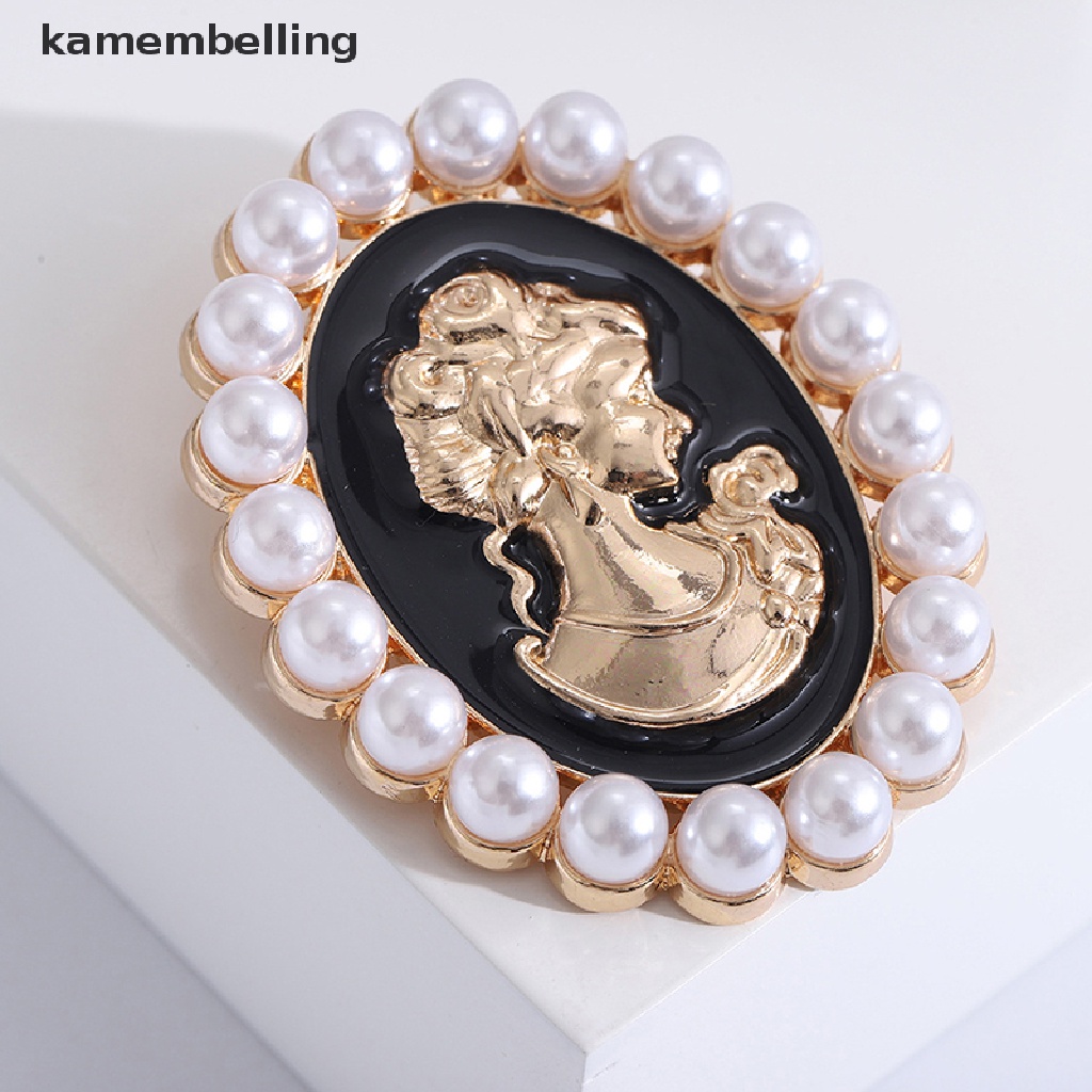 Ghim Cài Áo Đính Ngọc Trai Hình Oval Thời Trang Cho Nữ