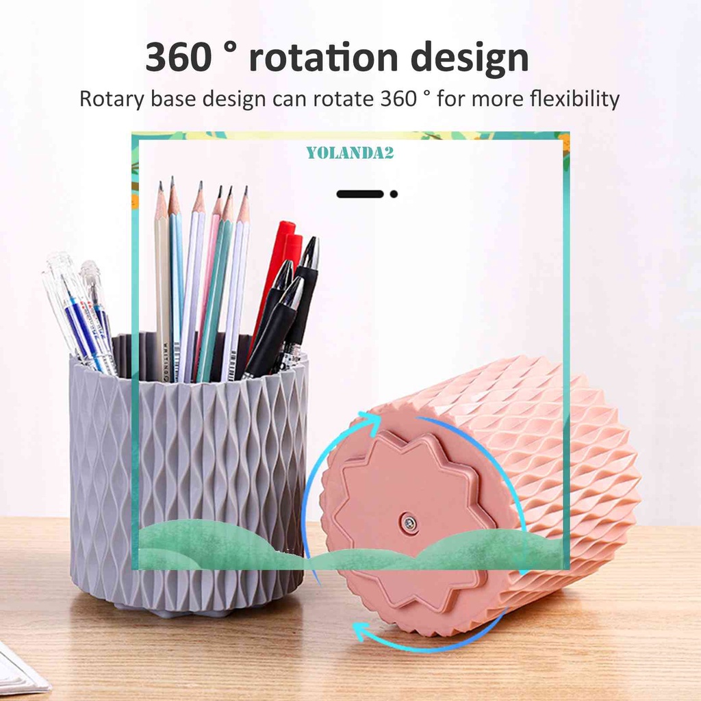 Hộp Đựng Cọ Trang Điểm Hình Tròn Sức Chứa Lớn Tiện Dụng Cho Trường Học / Văn