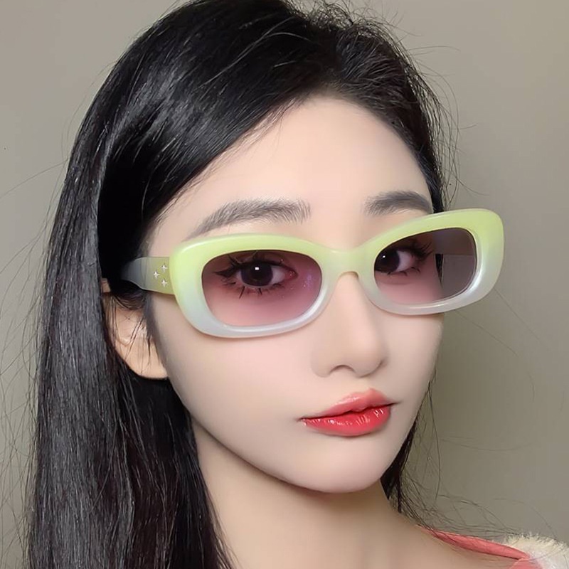 Kính Mát Gọng Vuông Thời Trang Mới Cho Nam Nữ Màu Sắc