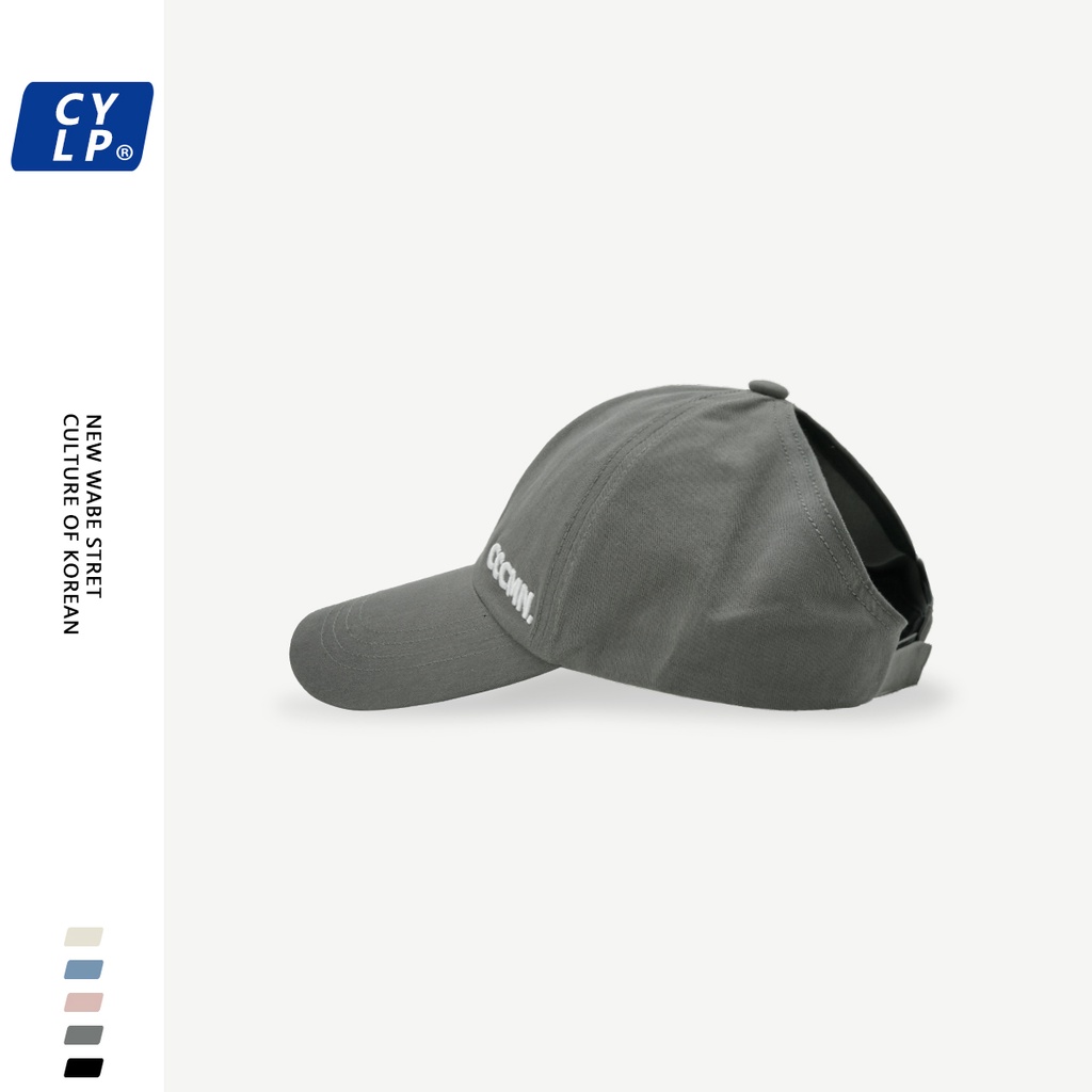 Mũ Lưỡi Trai Hở Chóp Thêu Chữ Thời Trang Đường Phố Hàn Quốc Cho Nữ