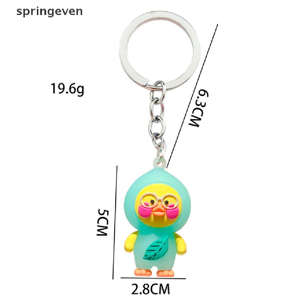 Móc Khóa Vịt Nhồi Bông Màu Sắc Ngọt Ngào Dễ Thương