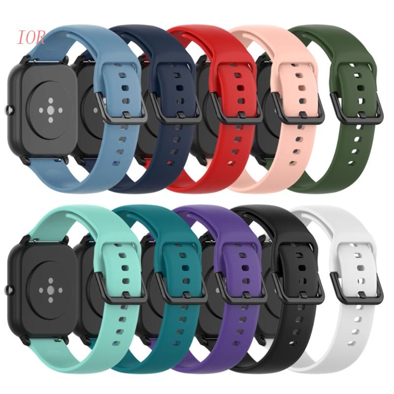 Dây Đeo Thay Thế Chất Liệu Silicon Màu Trơn Cho AmazfitGTS4 Mini