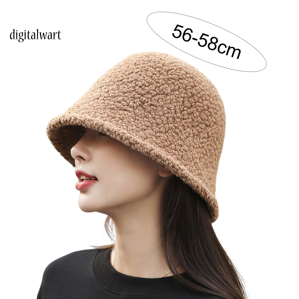 Kỹ Thuật Số| Mũ Tai Bèo Che Phủ Tai Vành Ngắn Vải Cashmere Giả Lông Cừu Thời Trang Thu Đông Cho Nữ