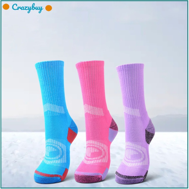 Cr 1 Đôi Tất Chân Cotton Dày Chống Trượt Cho Các Hoạt Động Thể Thao Ngoài Trời