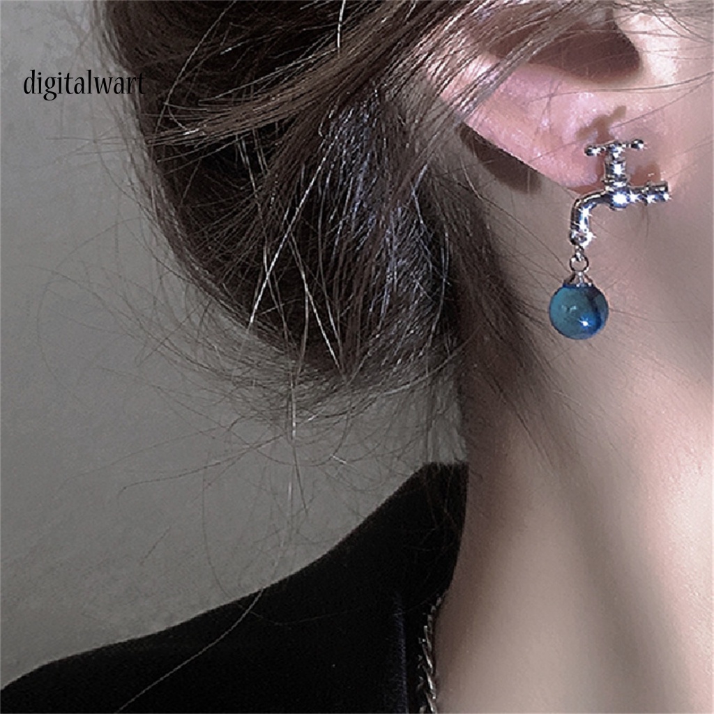 Kỹ Thuật Số| 1 Đôi Bông Tai Hợp Kim Đính Pha Lê Nhân Tạo Phong Cách Vintage Thời Trang