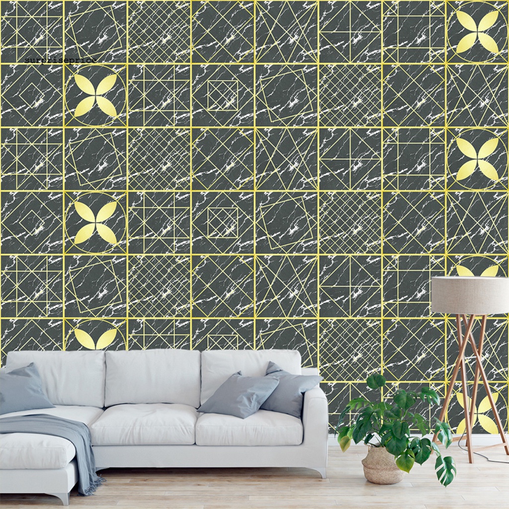 Bộ 10 Đề Can Giả Da Tự Dính Chống Nước Có Thể Tháo Gỡ Trang Trí Nhà Cửa