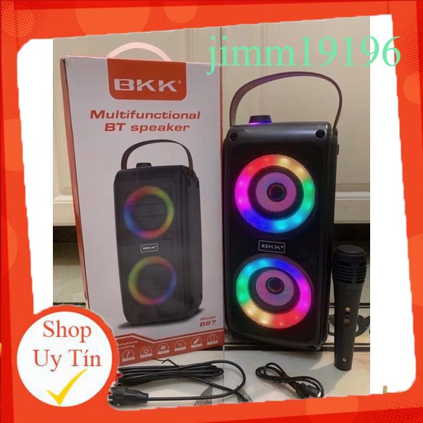 Loa Nghe Nhạc Xách Tay Bluetooth BKK B87 Loa Karaoke Di Động Không Dây Mini sản phẩm