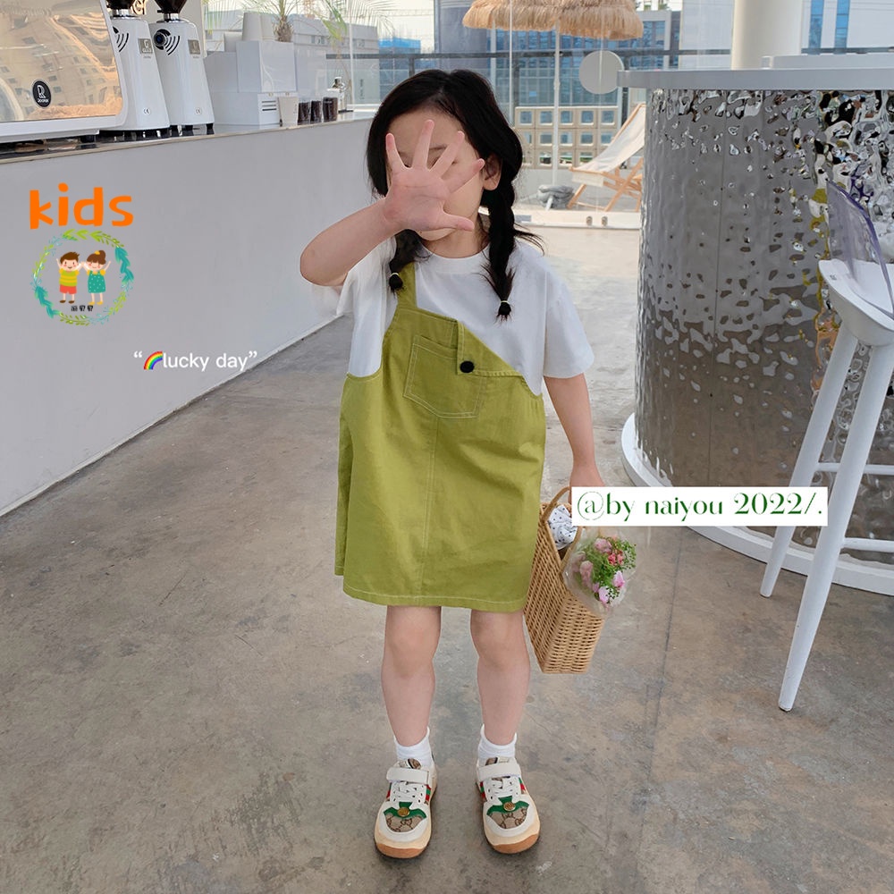 Đầm Mùa Hè Tay Ngắn Phong Cách Thời Trang Mới Dành Cho Bé Gái 3-5 - 8-10 - 12-13 Tuổi