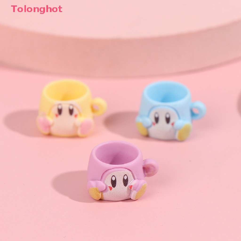 Set 5 Ly Nước Bằng Nhựa Resin Họa Tiết Hoạt Hình Cho Nhà Búp Bê 1 / 12