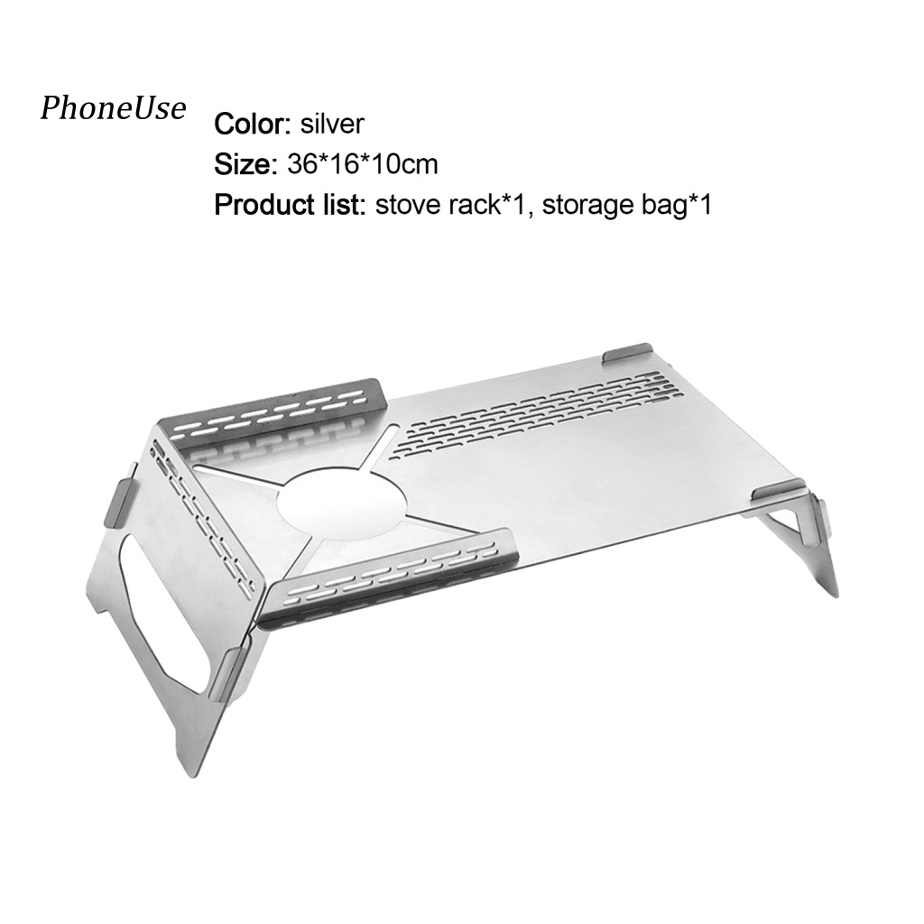 Bàn Nướng BBQ Ngoài Trời Bằng PU Chống Gió Có Thể Gấp Gọn Tiện Dụng