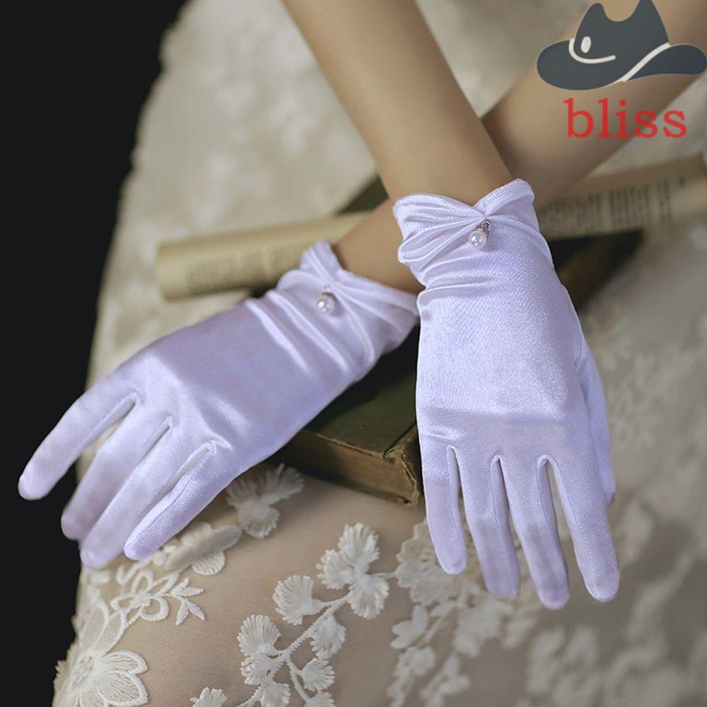 Găng Tay Hở Ngón Vải Satin Thanh Lịch Phong Cách Lolita