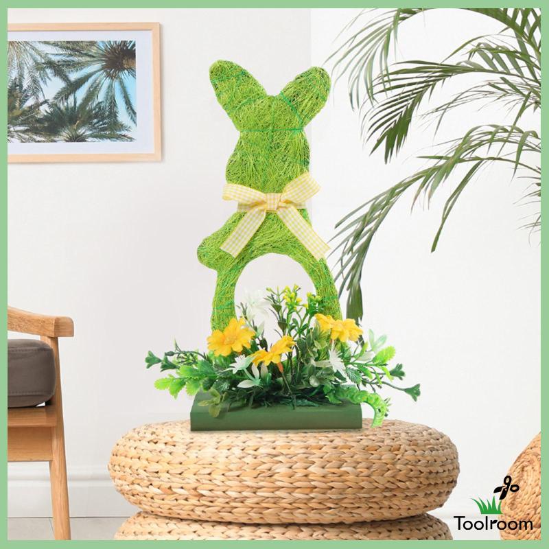 Set 3 Phụ Kiện Treo Trang Trí Bằng Gỗ Hình Thỏ Phục Sinh