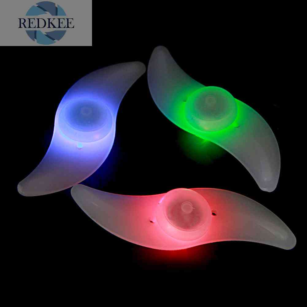 Đèn LED Gắn Căm Xe Đạp Hình Chiếc Lá Chống Thấm Nước