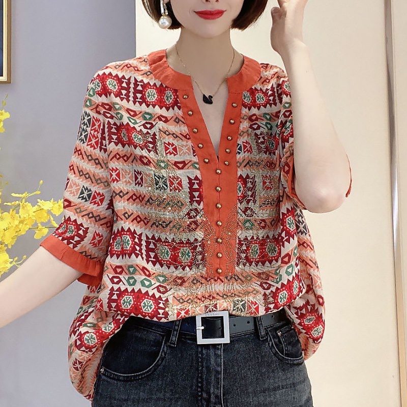 Áo Sơ Mi Thiết Kế Mới Thời Trang Mùa Hè Theo Phong Cách Châu Âu Dành Cho Nữ