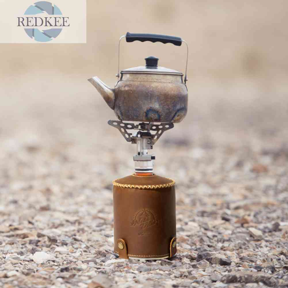 Vỏ Bọc Bình Gas Bằng Da Bò Bền Chống Bụi Cổ Điển Cho Hoạt Động Ngoài Trời