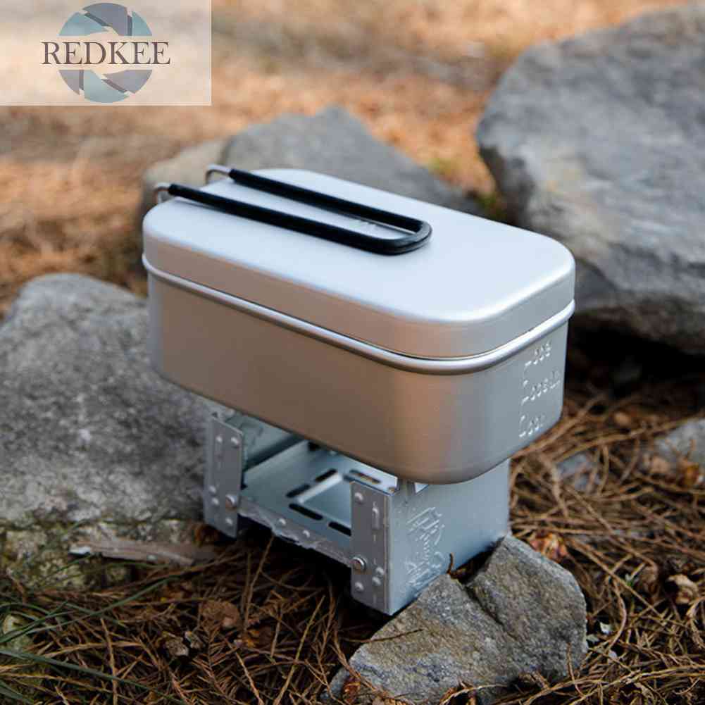 Hộp Đựng Thức Ăn Trưa 650ml Bằng Hợp Kim Nhôm Tiện Dụng Mang Theo Du Lịch Cắm Trại