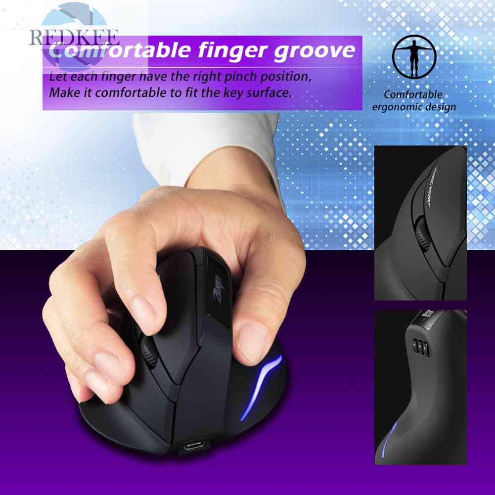 Chuột Gaming ZELOTES F26 TùY ChỉNh, 2400 DPI, Có Thể SạC LạI