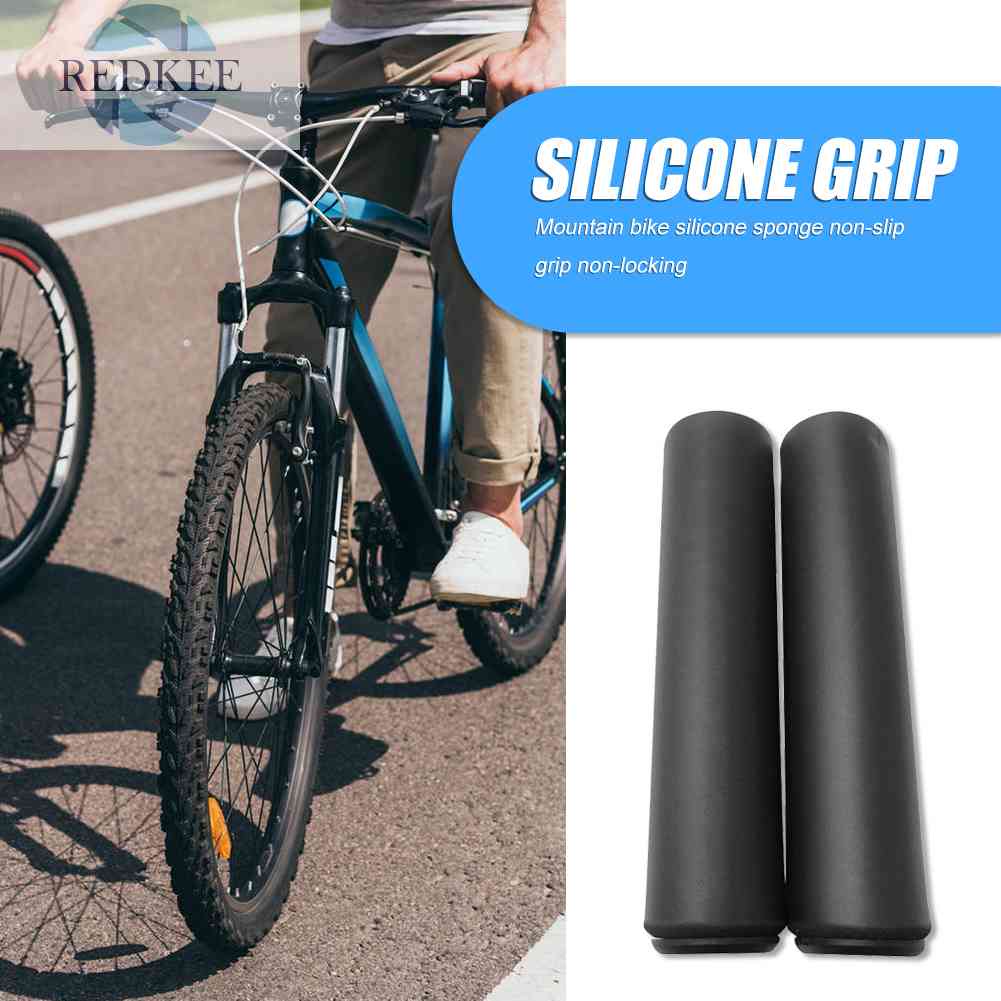 1 Cặp Vỏ Bọc Tay Lái Xe Đạp Bằng Xốp Silicone Mềm Mại Hút Sốc Chống Trượt