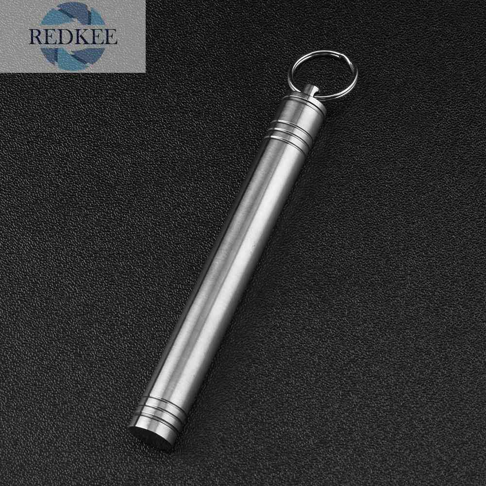 1 Hộp Đựng Tăm Xỉa Răng Bằng Hợp Kim Titan Chống Thấm Nước